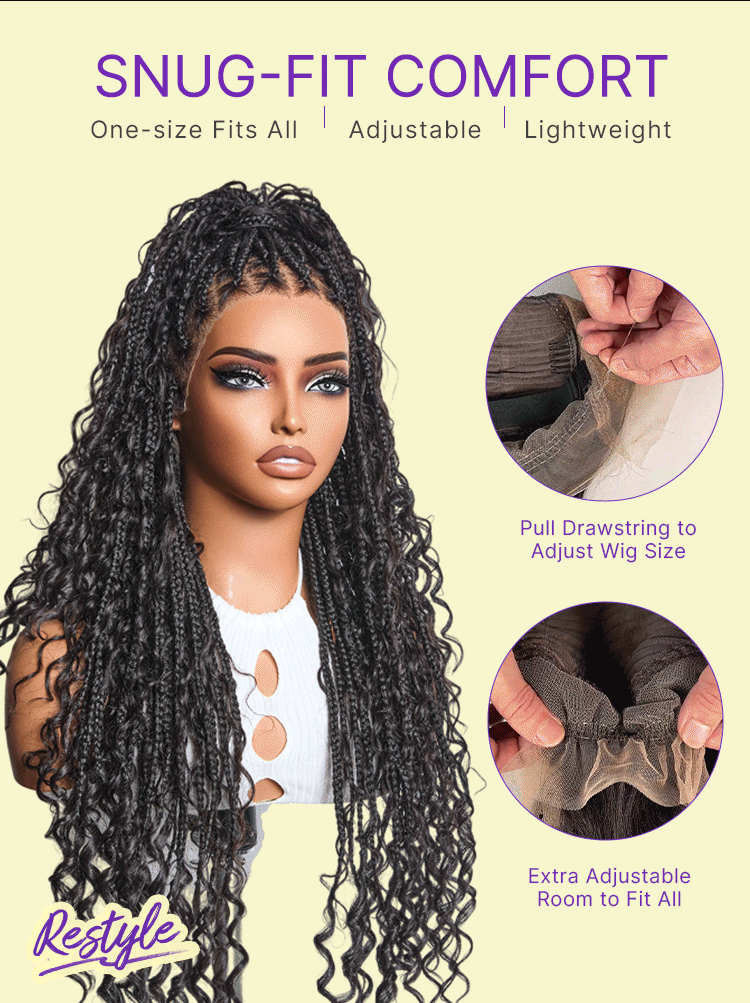 🔥Last Day:81% Off🔥Salon Braids HD Lace Knotless Wig