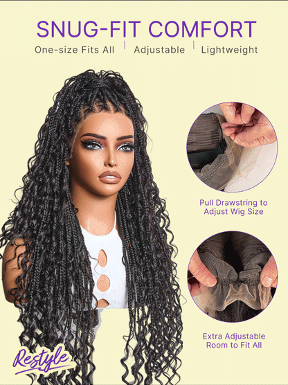 🔥Last Day:81% Off🔥Salon Braids HD Lace Knotless Wig