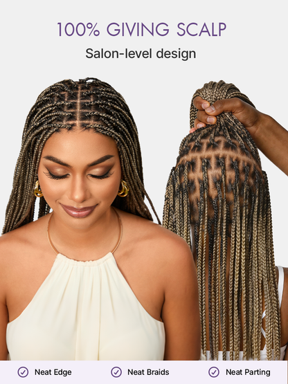 🔥Last Day:81% Off🔥Salon Braids HD Lace Knotless Wig