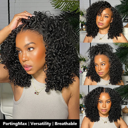 M-Cap Kinky Curly Wear Go Wigs Bleached Knots Pre Cut 9x6 HD Lace Glueless Human Hair Wigs For Women