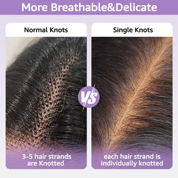 Straight Layered Cut Wear Go Glueless Wig Bleached Knots Pre Cut HD Lace Wig