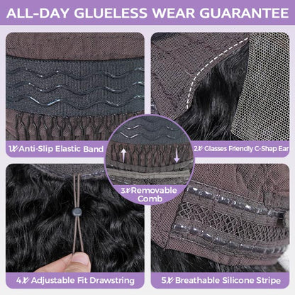 Silk Straight Glueless Pre-Bleached Knots Elastic Drawstring 13x4 13x6 HD Lace Frontal Wig 100% Human Hair Wear Go Wig