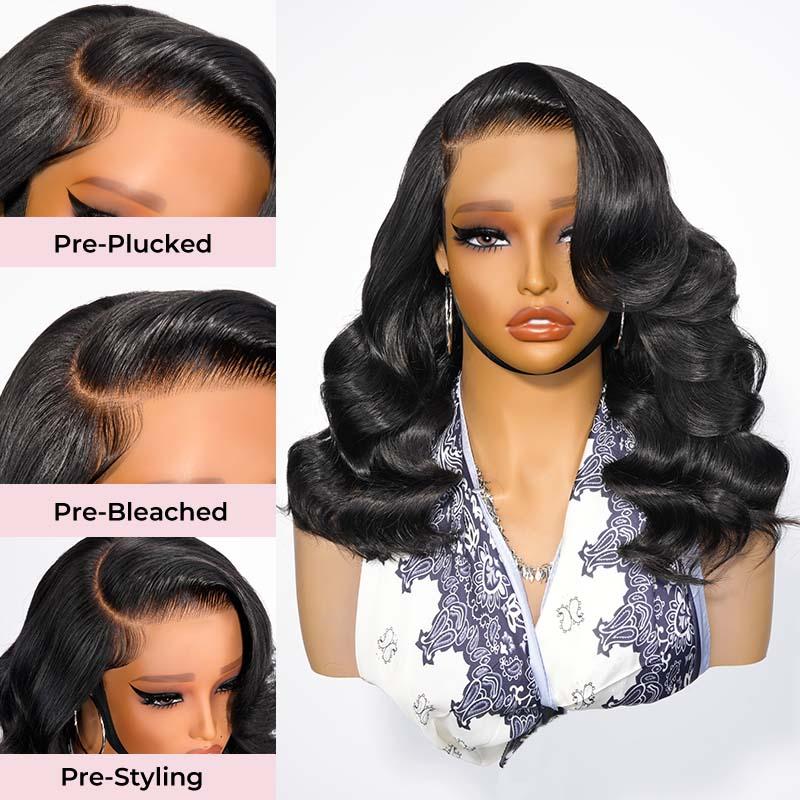 ✨ Glueless Layered Body Wave Wig – Pre-Bleached & Beginner Friendly