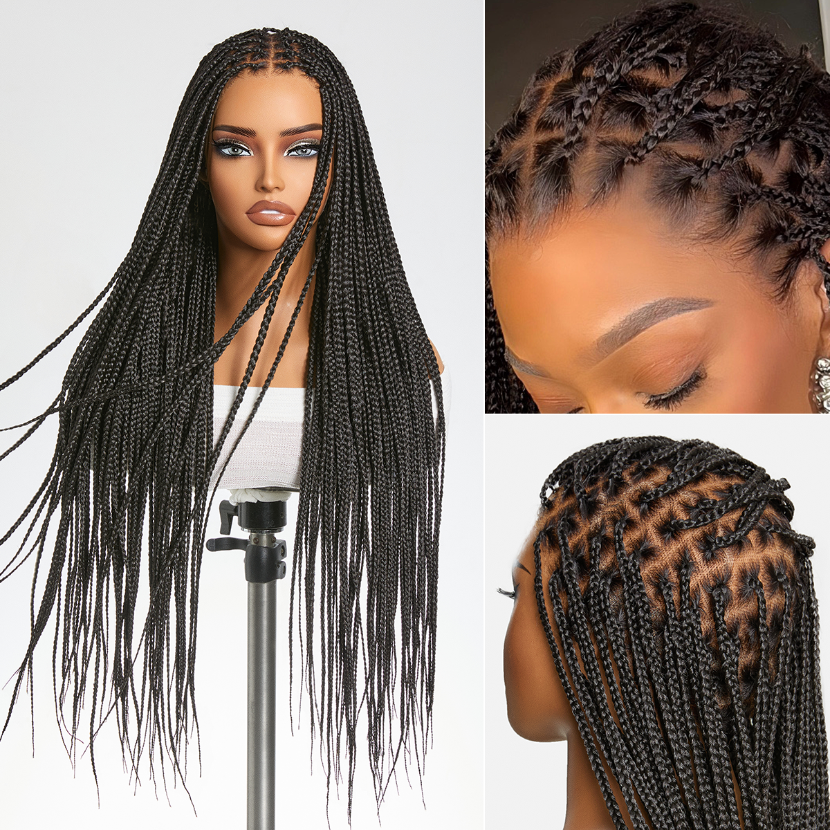 🔥Last Day:81% Off🔥Salon Braids HD Lace Knotless Wig