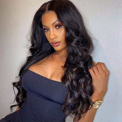 Loose Wave Bleached Knots Invisi-Drawstring 360 Lace Glueless Wig With Pre-plucked Natural Hairline